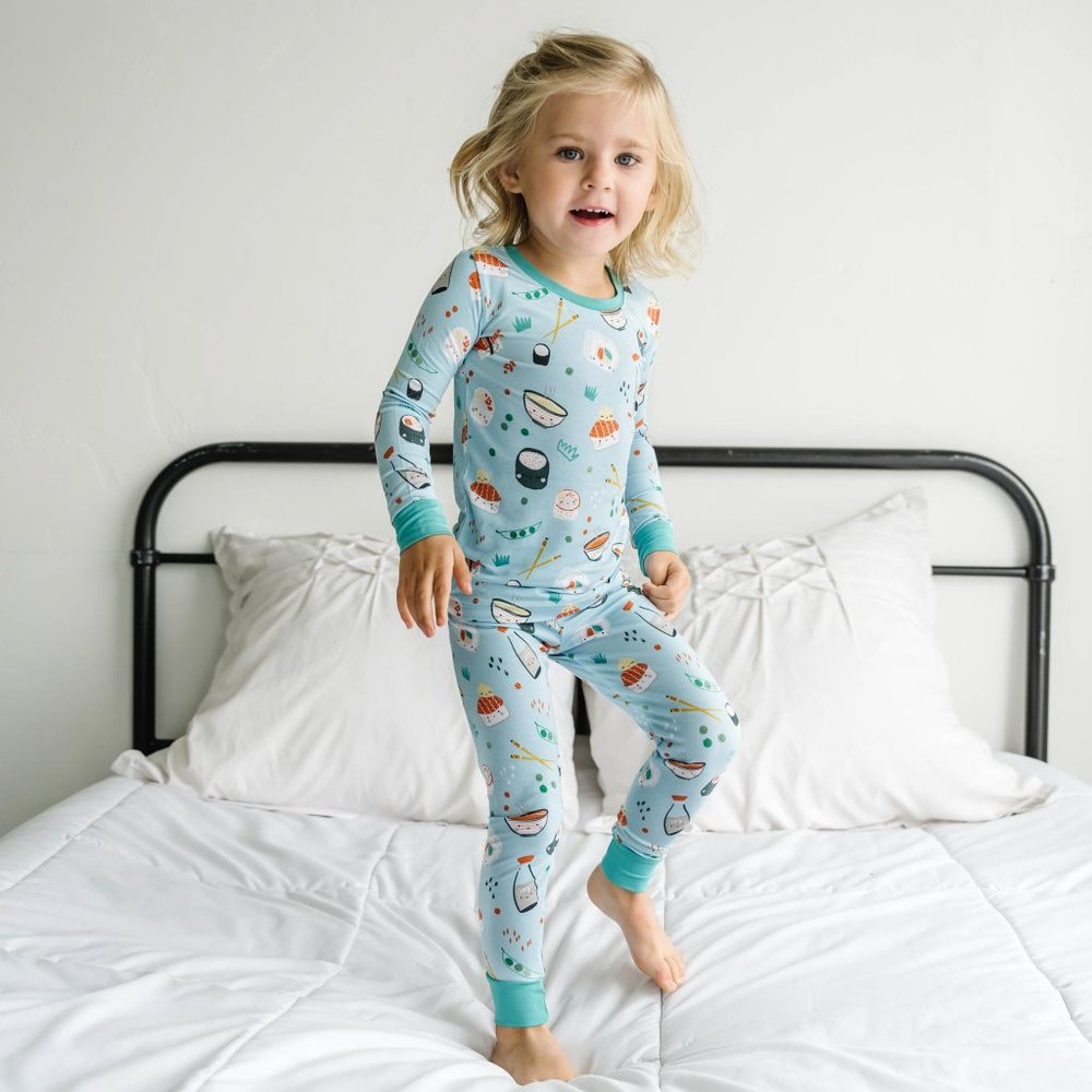 Little Sleepies Sushi Two-Piece Bamboo Pajamas Size 12-18 Months
